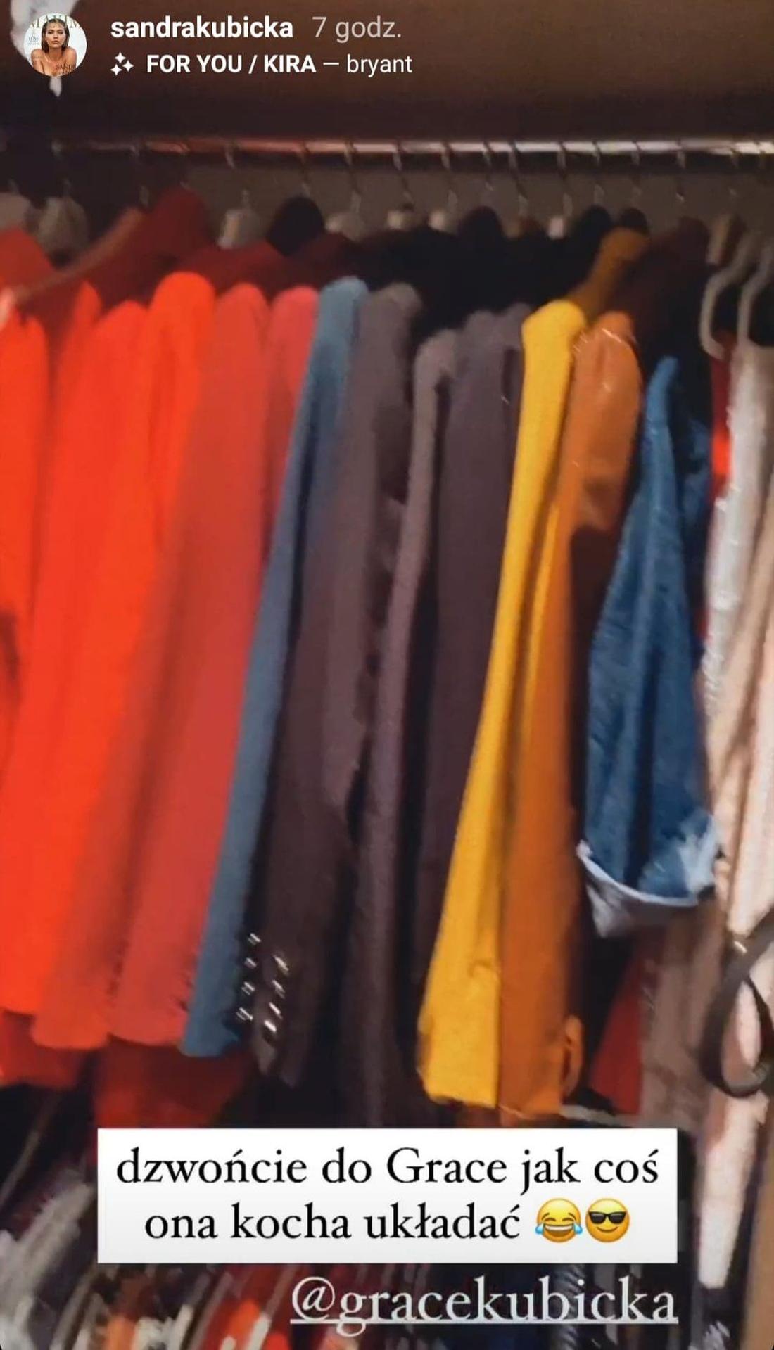 Kubicka porządki w garderobie