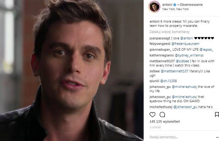 Antoni Porowski – aktor polskiego pochodzenia robi karierę dzięki serii Netflixa