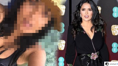 Salma Hayek bez makijażu i filtrów na wakacjach. Ale CIAŁO!
