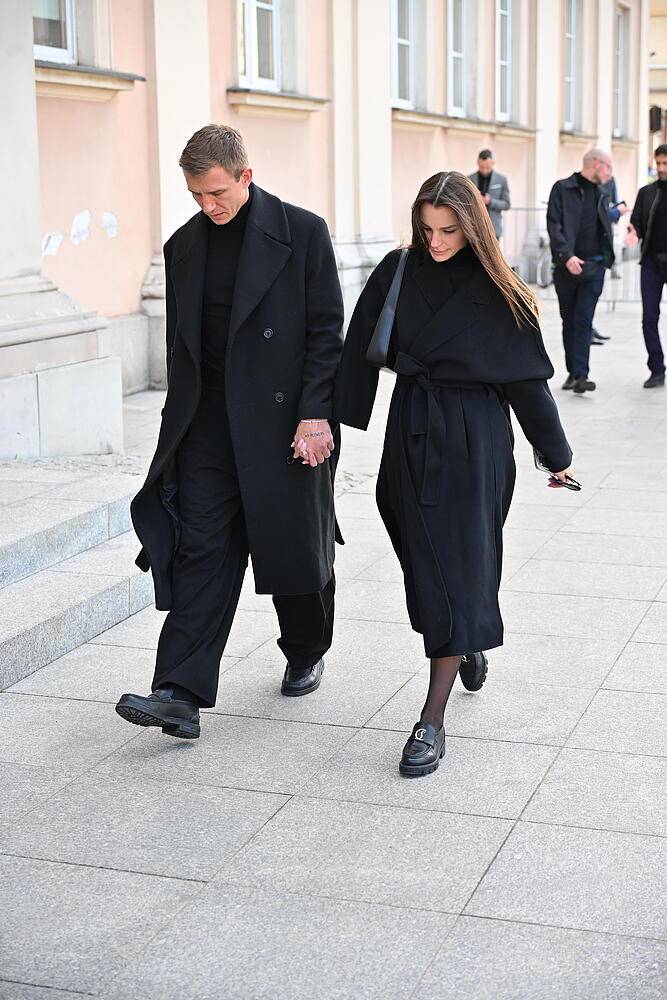 Rzeźniczakowie na pogrzebie Jacka Magiery