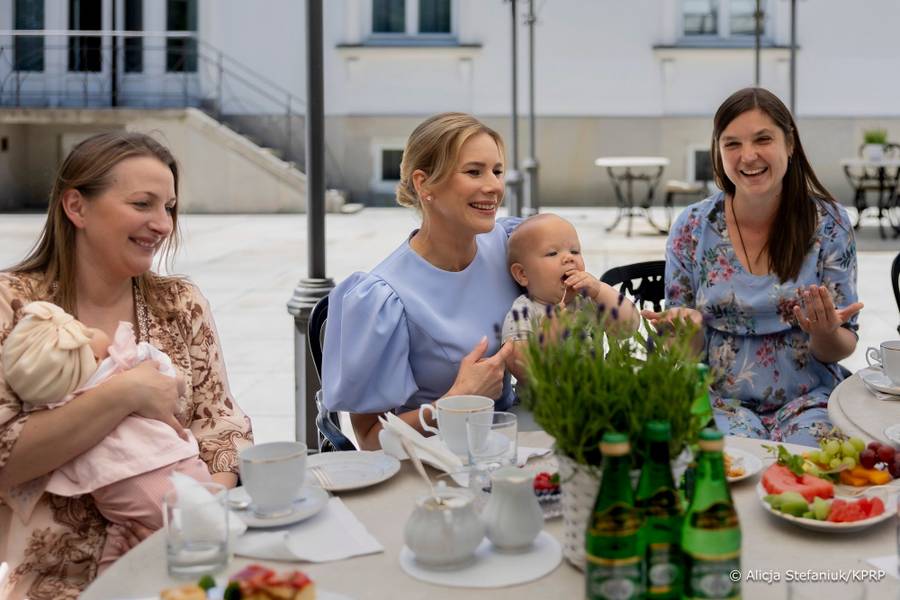 Marta Nawrocka spotkała się z polskimi mamami, fot. Alicja Stefaniuk/KPRP