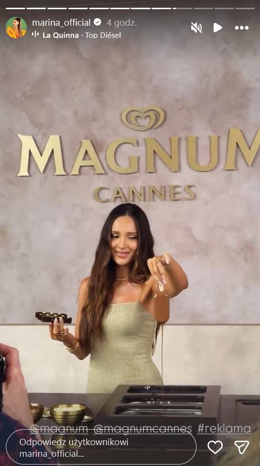 Marina Łuczenko-Szczęsna w Cannes, fot. Instagram