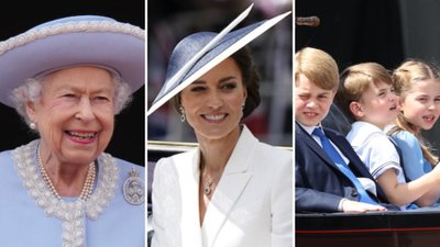 Platynowy Jubileusz 2022 Królowej Elżbiety. Pojawiła się Kate z dziećmi, a gdzie Meghan i Harry?