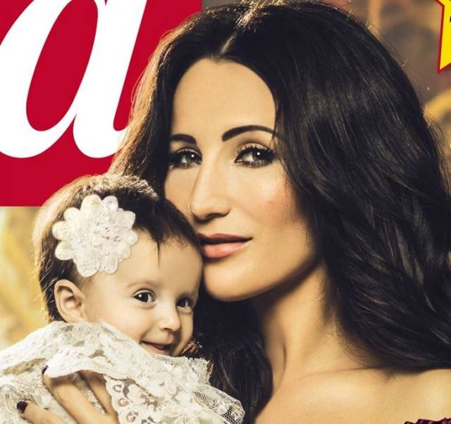 Justyna Steczkowsja i jej córeczka Helenka na okładce Gali