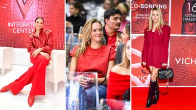 Event marki VICHY. Gwiazdy w czerwieni: Paulina Krupińska, Paulina Sykut-Jeżyna, Agniesza Hyży