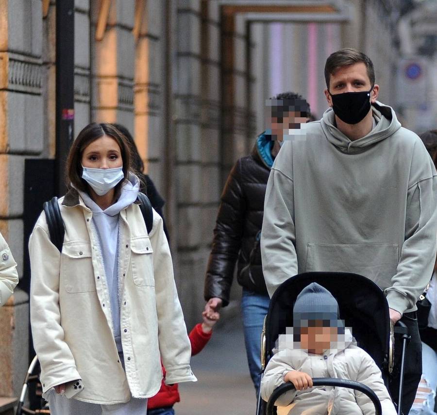 Marina na spacerze z rodziną