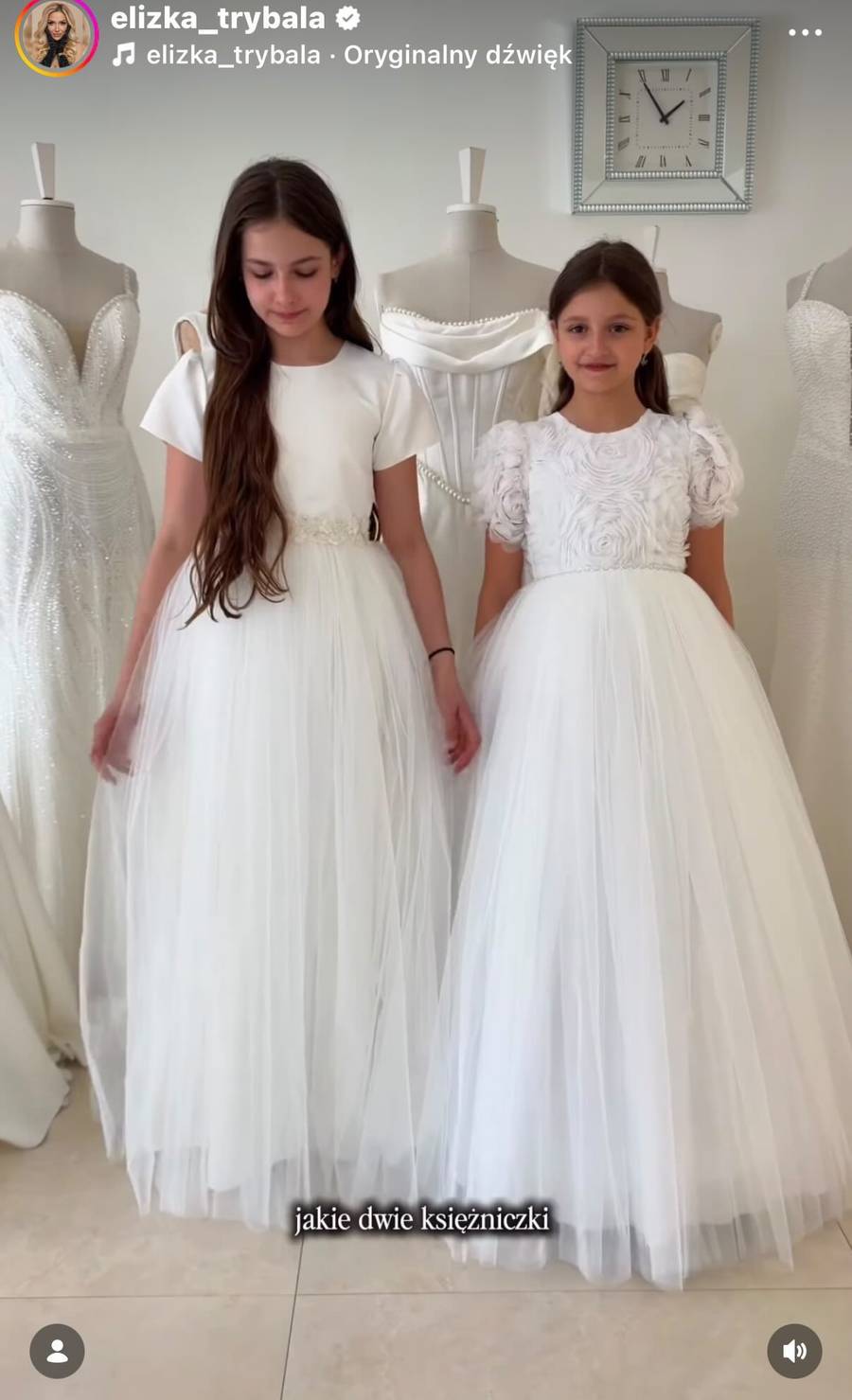 Eliza Trybała kulisy komunii córki/Instagram/elizka_trybala