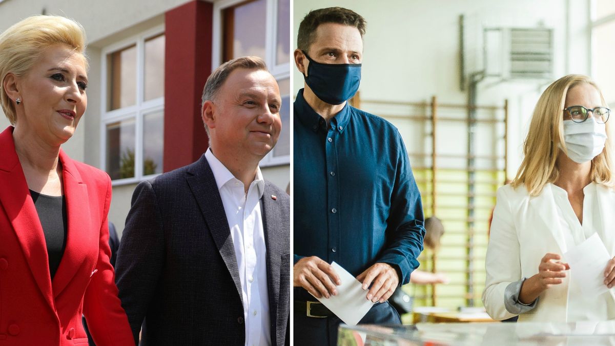 Andrzej i Agata Duda, Rafał i Małgorzata Trzaskowscy/fot. FORUM