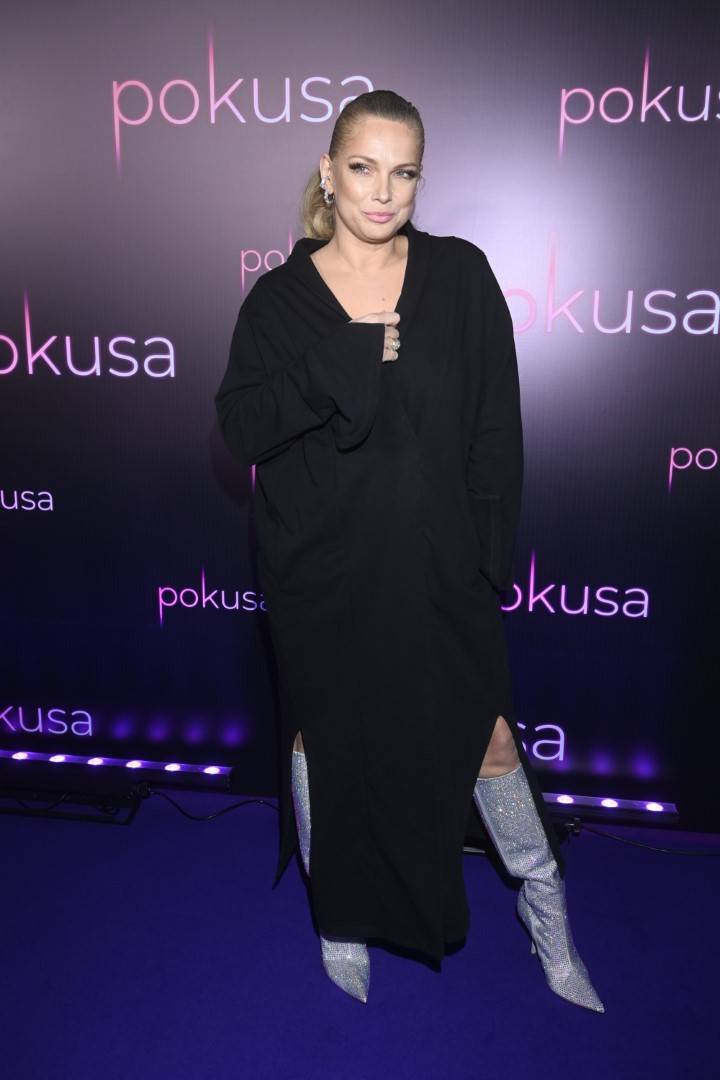 Premiera filmu “Pokusa”: Helena Englert z czarnymi ustami, Stifler w złotej masce, Maria Sadowska w smokingu