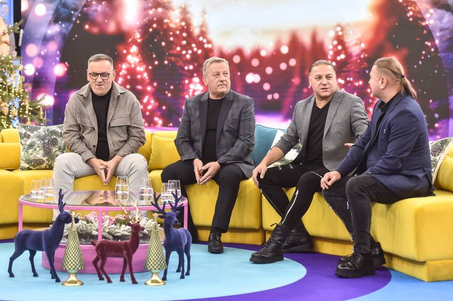 Świąteczny nastrój w “Halo Tu Polsat”! Zachwycająca Katarzyna Figura, Hanna Żudziewicz i Jacek Jeschke z córeczką (FOTO)