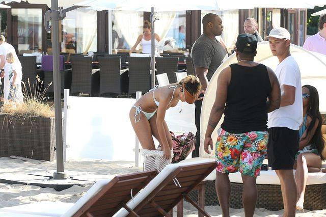 Rihanna na plaży w Sopocie