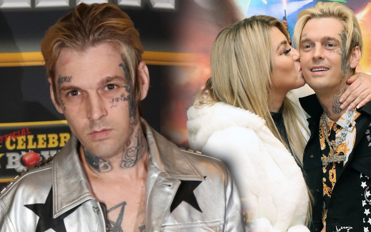 HIT! Aaron Carter wytatuował sobie ogromnego motyla na twarzy