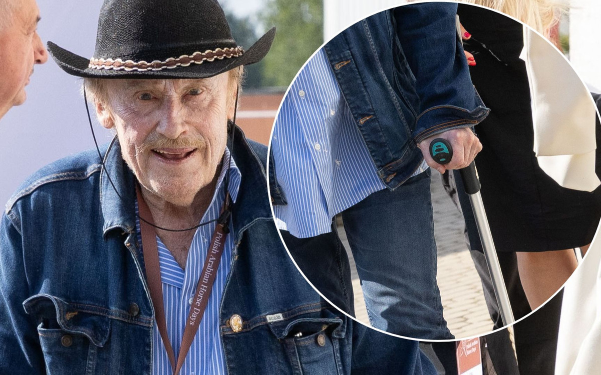 Daniel Olbrychski pojawił się o kulach w Janowie Podlaskim. Przeszedł operację!