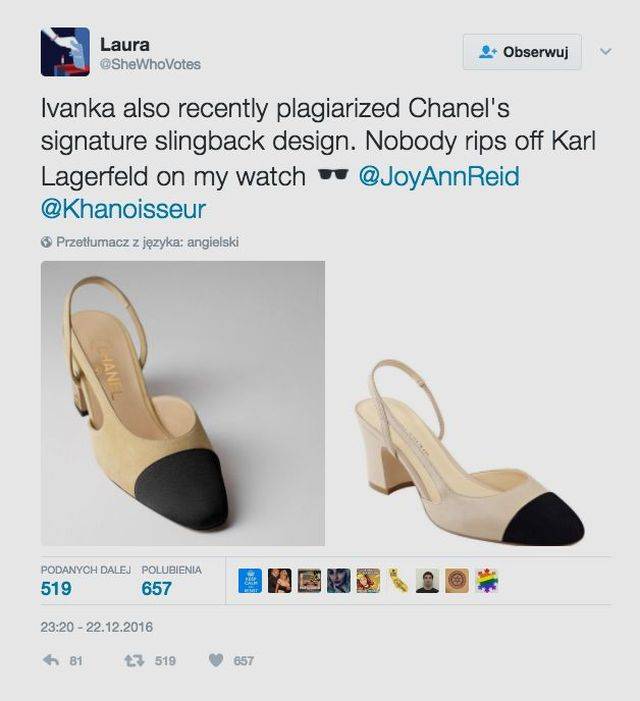 Szok! Ivanka Trump to plagiatorka?! Jej projekty są KRADZIONE