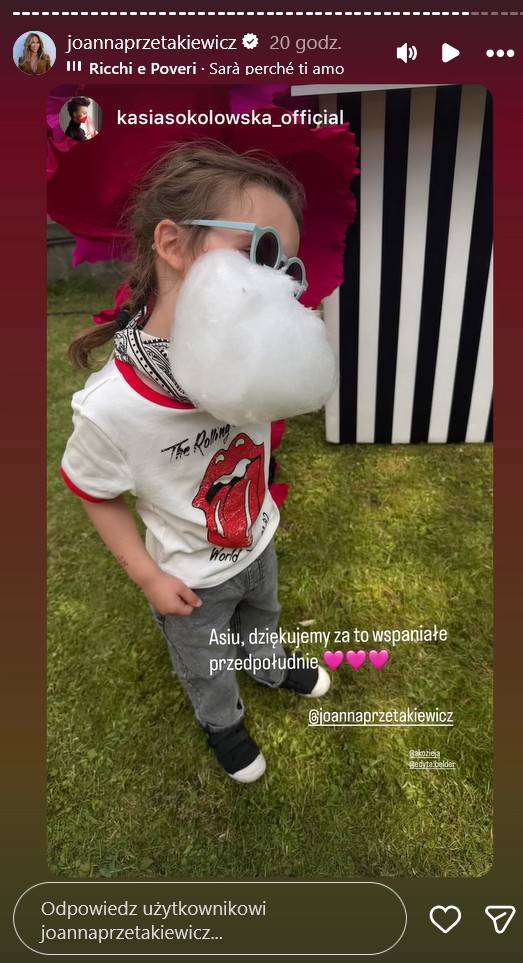 Huczne imieniny Joanny Przetakiewicz, fot. Instagram