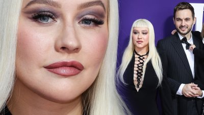 Christina Aguilera zabrała partnera i dzieci na premierę. Nowa fryzura NIE dodała jej urody (ZDJĘCIA)