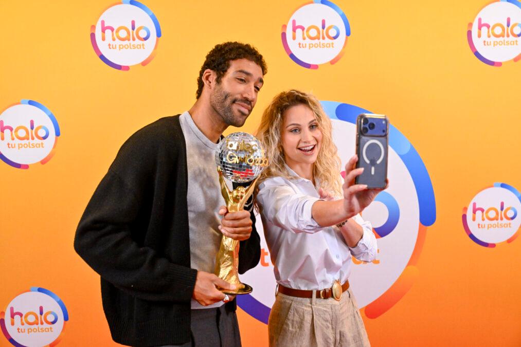 Gamou Fall i Hanna Żudziewicz w "halo tu polsat", fot. AKPA