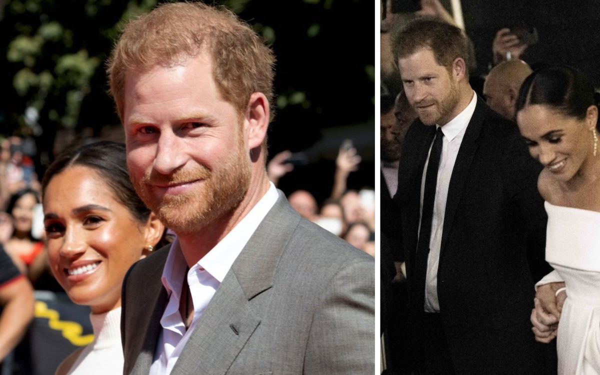 Roześmiani Harry i Meghan w towarzystwie ochroniarza przyłapani przez paparazzi w Santa Barbara