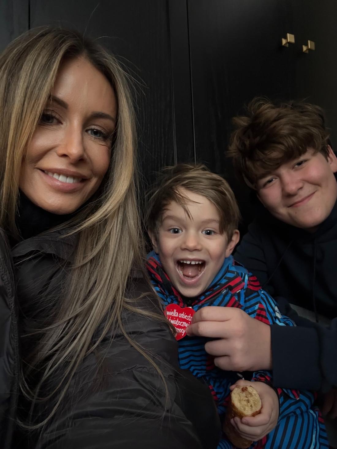 Małgorzata Rozenek z synami, fot. Instagram