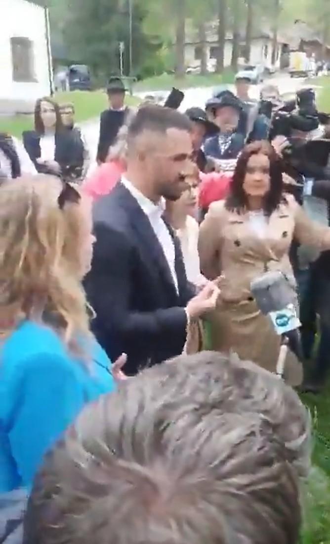 Awantura z udziałem Łukasza Litewki, fot. X