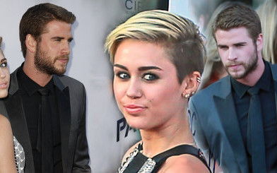 Liam Hemsworth i Miley Cyrus razem na premierze Paranoi