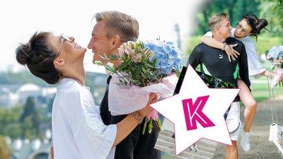 Jakub Rzeźniczak rozbiera się na spacerze z ukochaną i fotografem. Romantyczny spacer we troje?