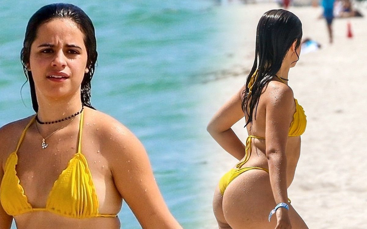 Camila Cabello na plaży w Miami w skąpym bikini (ZDJĘCIA)