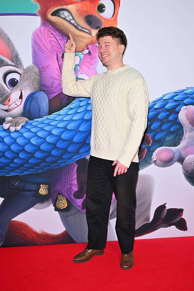 Krzysztof Szczepaniak na premierze "Zwierzogród 2", fot. KAPiF