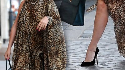 Nosiła najbardziej kontrowersyjne stroje w Hollywood. Teraz pokazała się w szpilkach i sukience w panterkę (ZDJĘCIA)