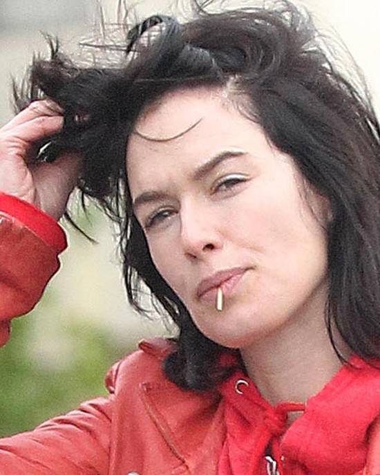 Lena Headey bez makijażu