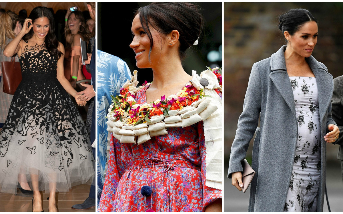 Która CIĄŻOWA stylizacja księżnej Meghan podobała ci się najbardziej?