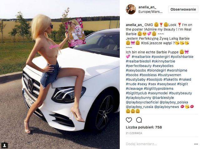 Oto Anella, polska Barbie, której usta są wielkości PONTONÓW