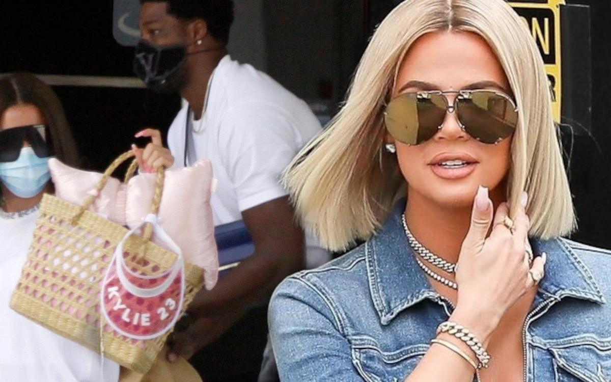 Khloe Kardashian z Tristanem. Niósł JEJ BAGAŻE