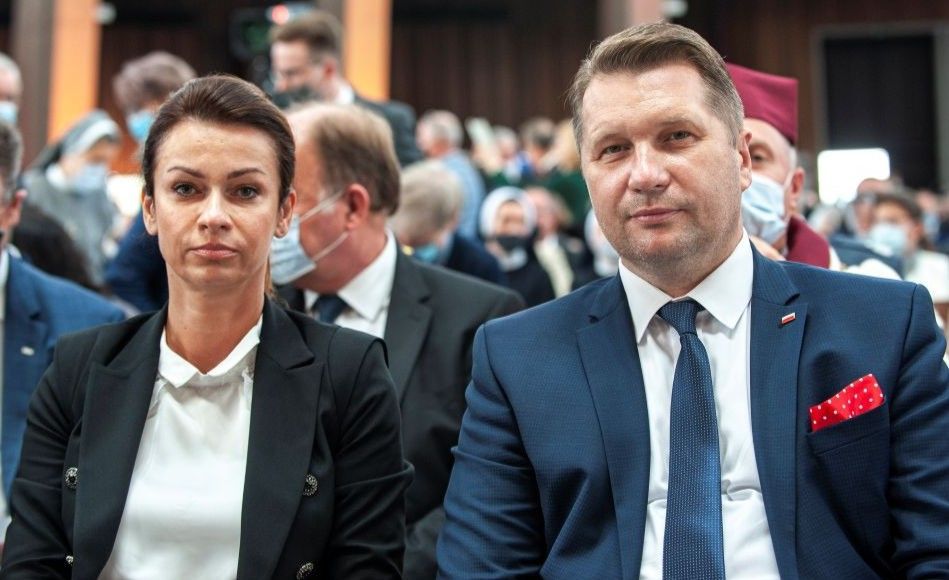 Przemysław Czarnek z żoną/źródło : WOJCIECH TOMASZEK / FotoNews / Forum