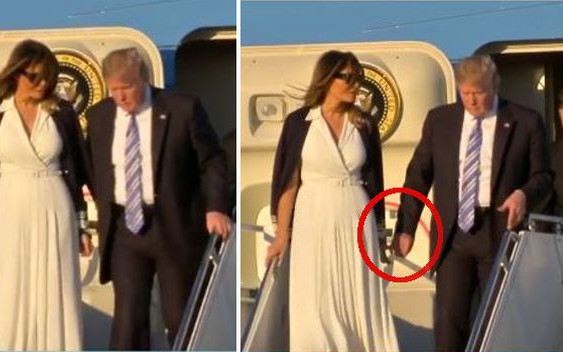 To chyba NAJDZIWNIEJSZY gest Melanii wobec Donalda Trumpa