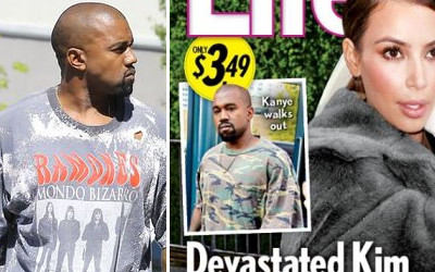 Kanye West rzucił Kim po tym, jak urodziła mu syna!