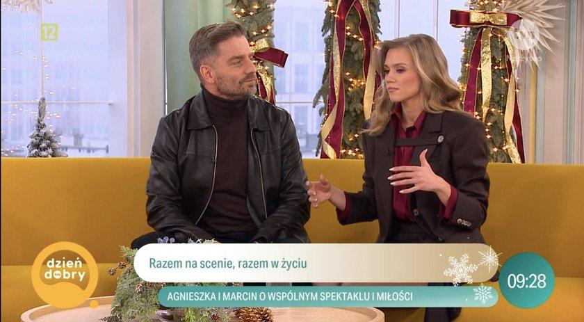 Marcin Rogacewicz i Agnieszka Kaczorowska, fot. TVN