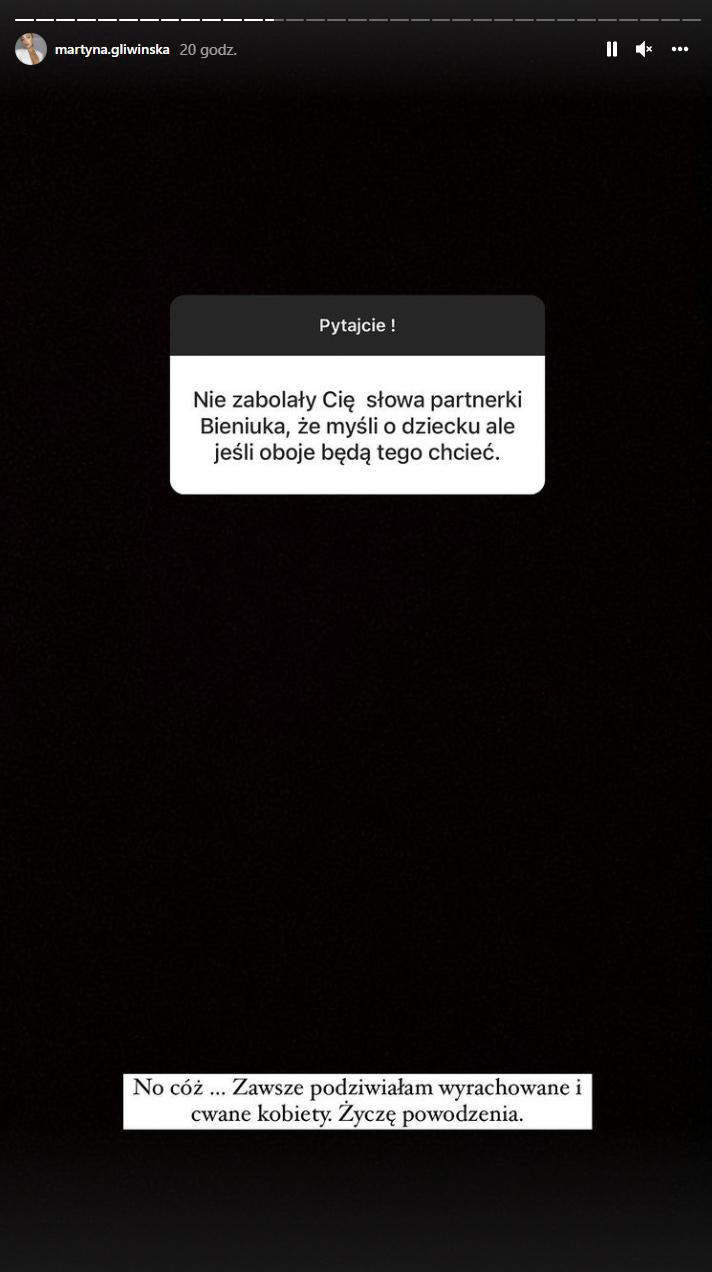 Martyna Gliwińska ostro o nowej partnerce Bieniuka. Jest odpowiedź Zuzanny! Cicha wojna między kobietami?