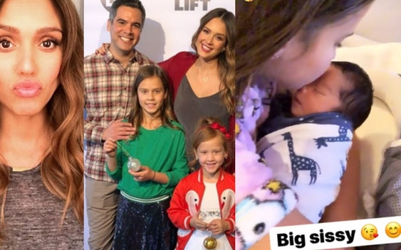 Jak córka Jessicy Alby zareagowała na nowego brata?