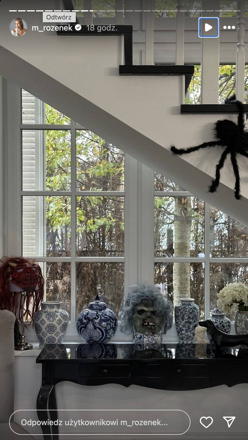 Małgorzata Rozenek-Majdan z przytupem świętuje HALLOWEEN! Dekoracje willi godne filmu HOLLYWOOD? (FOTO)