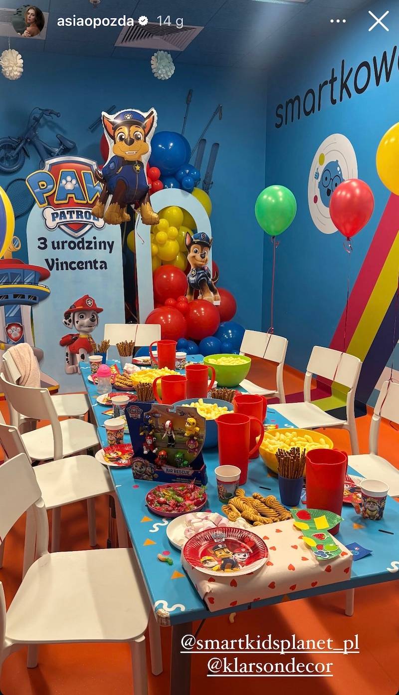 Joanna Opozda wyprawiła Vincentowi bajkowe urodziny!