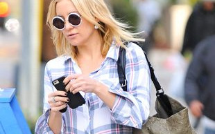 Kate Hudson na Złotych Globach pokazała brzuch (FOTO)