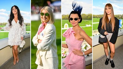 Otwarcie Sezonu Wyścigowego 2023. Małgorzata Kożuchowska postawiła na klasykę, Anna Popek pochwaliła się córką