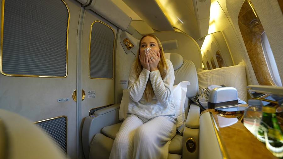 Andziaks po dwóch dniach w Polsce wróciła do Dubaju pierwszą klasą Emirates. Sprawdziliśmy, ile to kosztuje!