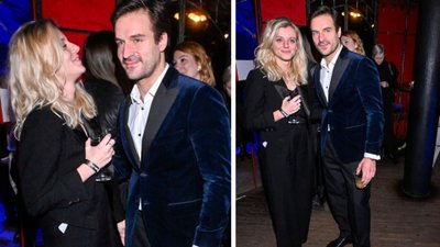 Piotr Stramowski tym razem chętnie pozował do zdjęć z ukochaną Natalią