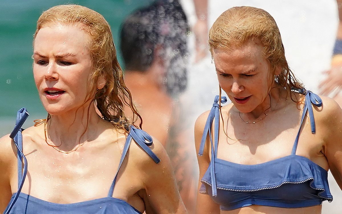 WOW! 52-letnia Nicole Kidman w BIKINI. Nie zobaczysz u niej OPONKI na brzuchu (ZDJĘCIA)