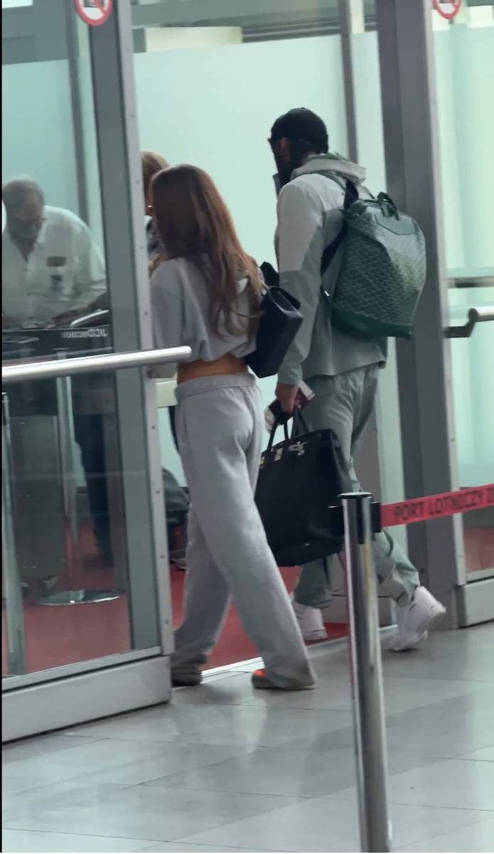 Blanka Stajkow i Malik Montana przyłapani na warszawskim Okęciu, fot. Kozaczek