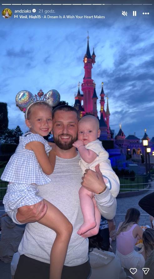 Andziaks i Luka w Disneylandzie, fot. Instagram