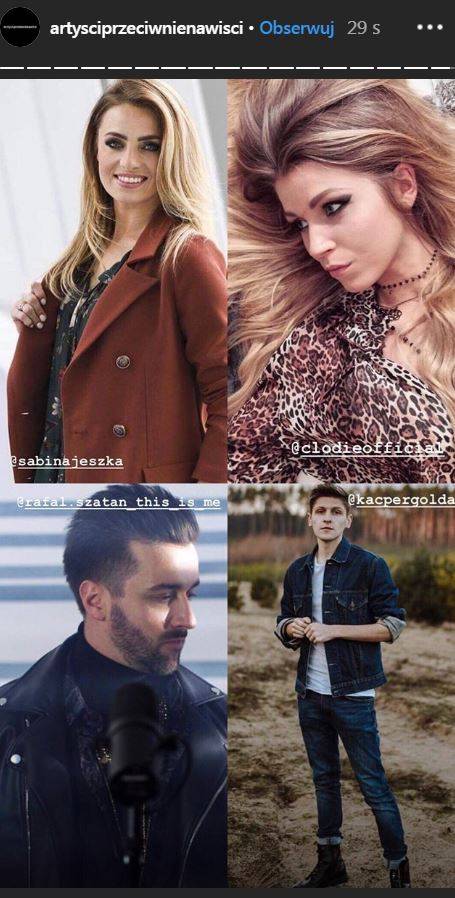 Wszyscy artyści, którzy popierają inicjatywę Dody