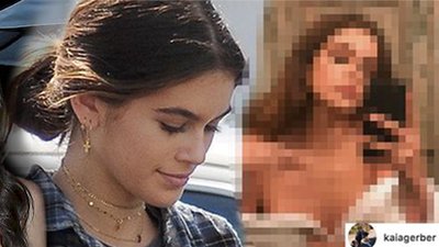 15-letnia Kaia Gerber zmieszana z błotem za PÓŁNAGIE zdjęcie na Insta!
